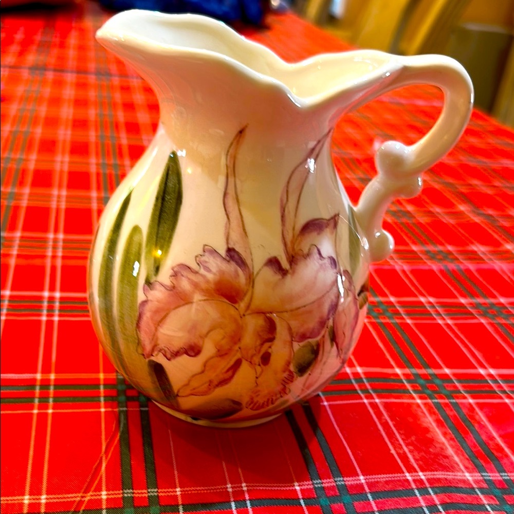 Floral Ceramic Pitcher